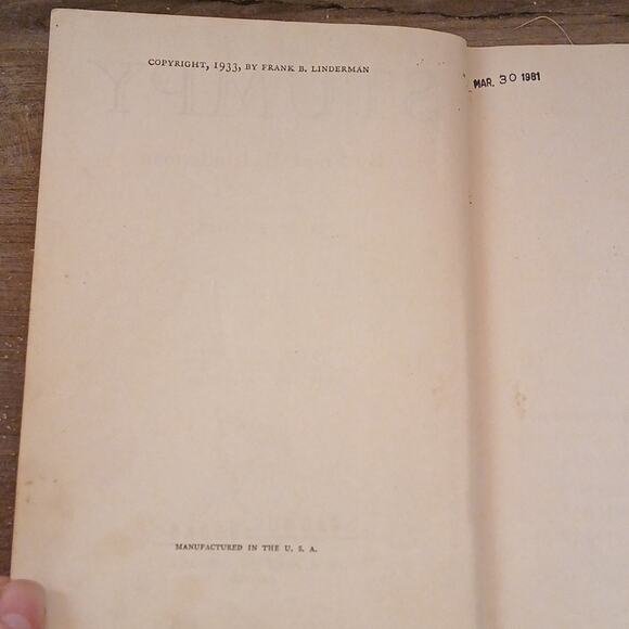 Stumpy by Frank B. Linderman antique book 1933 - Picture 5 of 7